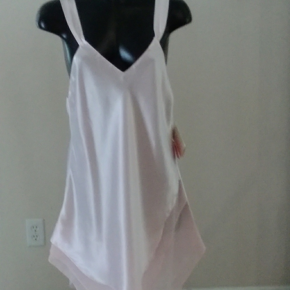 Jolynn pink satiny chemise